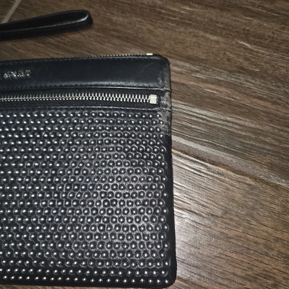 Michael Kors Black Studded Wristlet - Picture 3 of 5